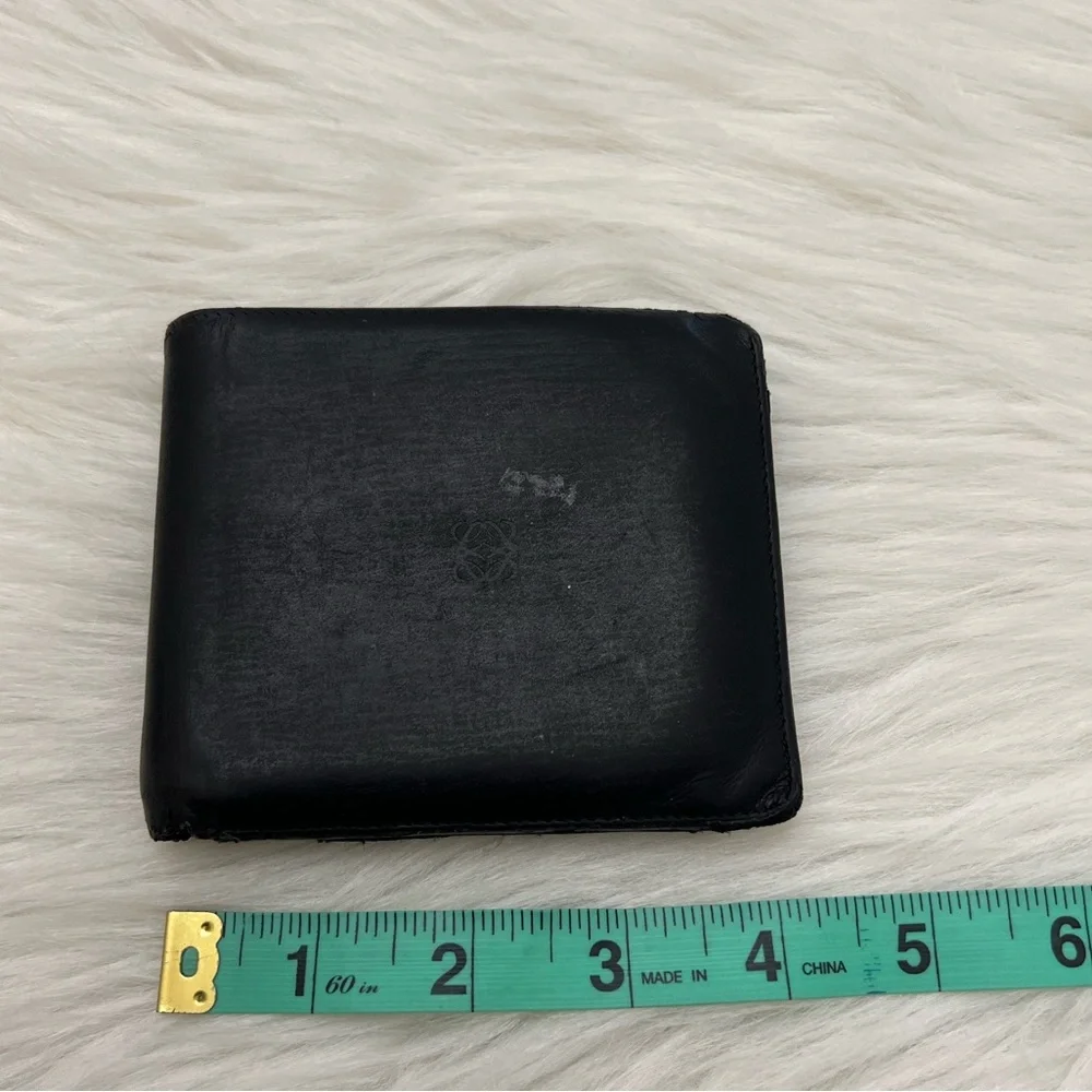 LOEWE - BLACK ALL LEATHER BIFOLD WALLET